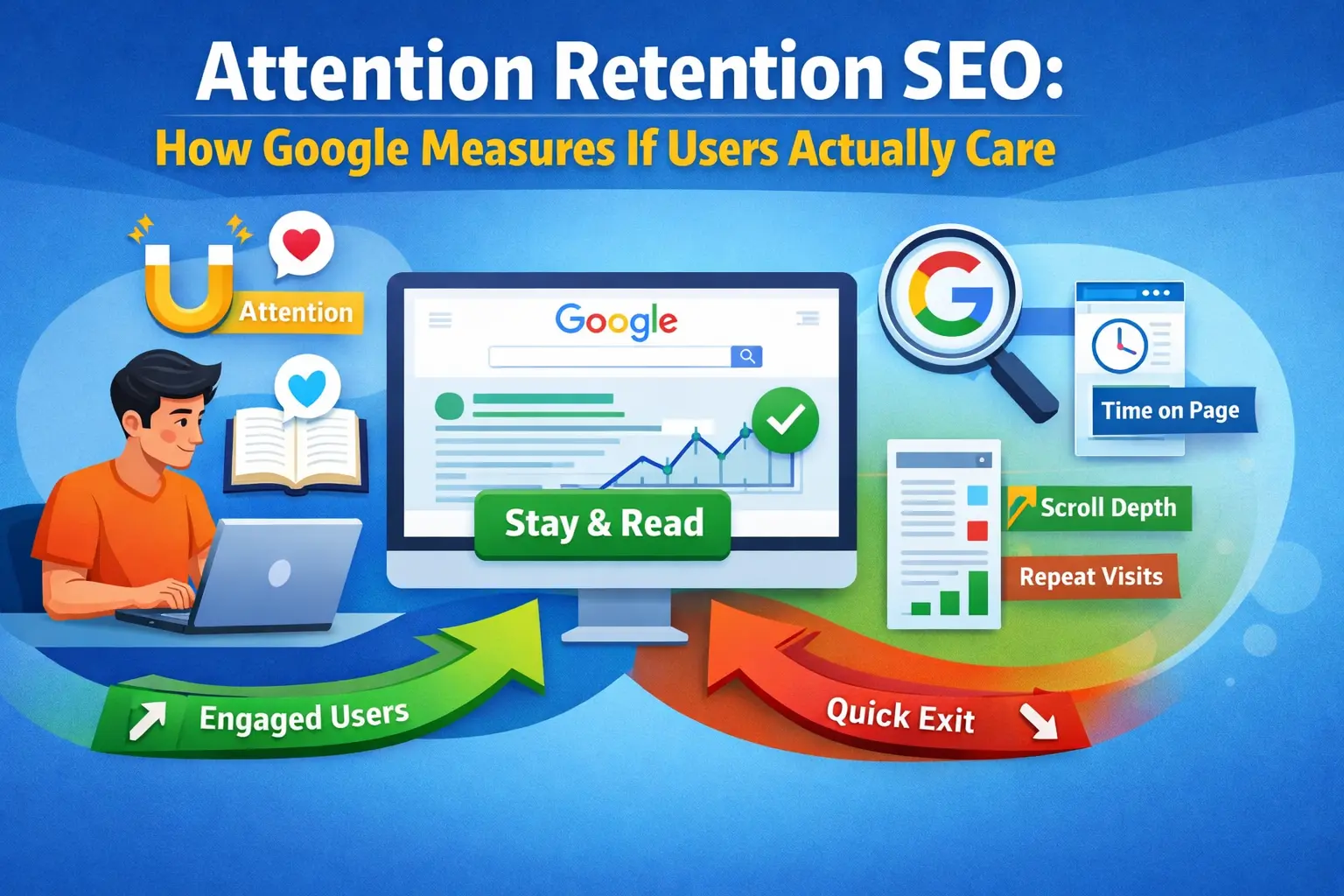 Attention Retention SEO: How Google Measures If Users Actually Care